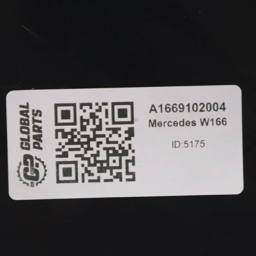  Funda Asiento Mercedes ML W166 GLE C292 Panel Exterior Delantero Izquierdo Negro - SKU A1669102004 - Número de pieza A1669102004