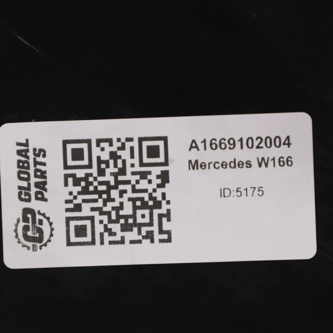  Funda Asiento Mercedes ML W166 GLE C292 Panel Exterior Delantero Izquierdo Negro - SKU A1669102004 - Número de pieza A1669102004