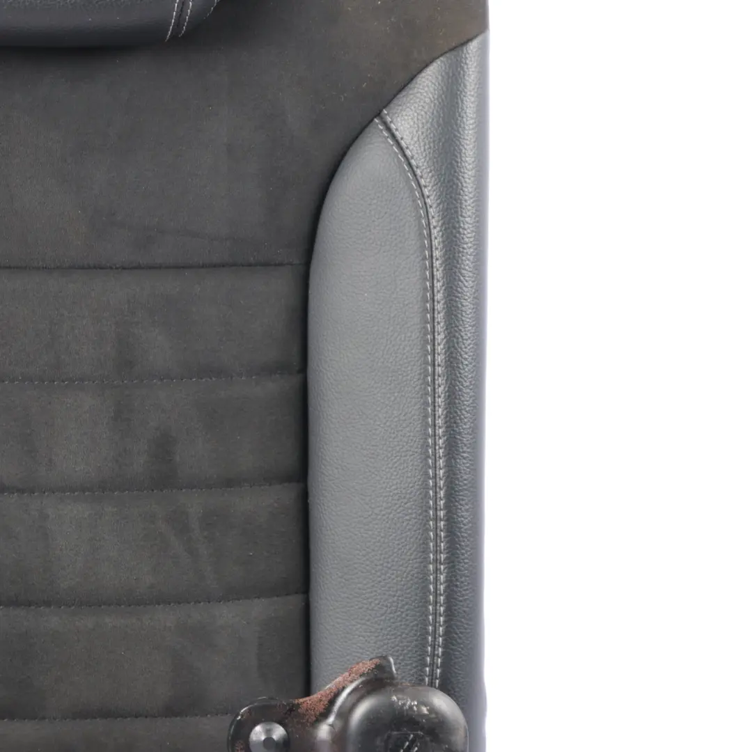Mercedes W166 Rear Seat Backrest Right O/S Cover Cloth Imitation Leather Black - SKU A1669201047 - Part number A1669201047
