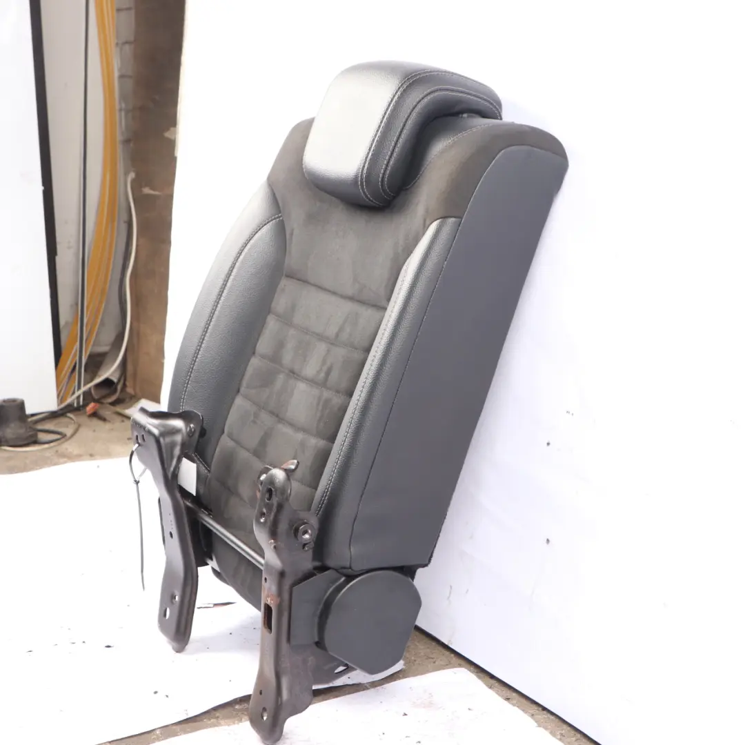 Mercedes W166 Rear Seat Backrest Right O/S Cover Cloth Imitation Leather Black - SKU A1669201047 - Part number A1669201047