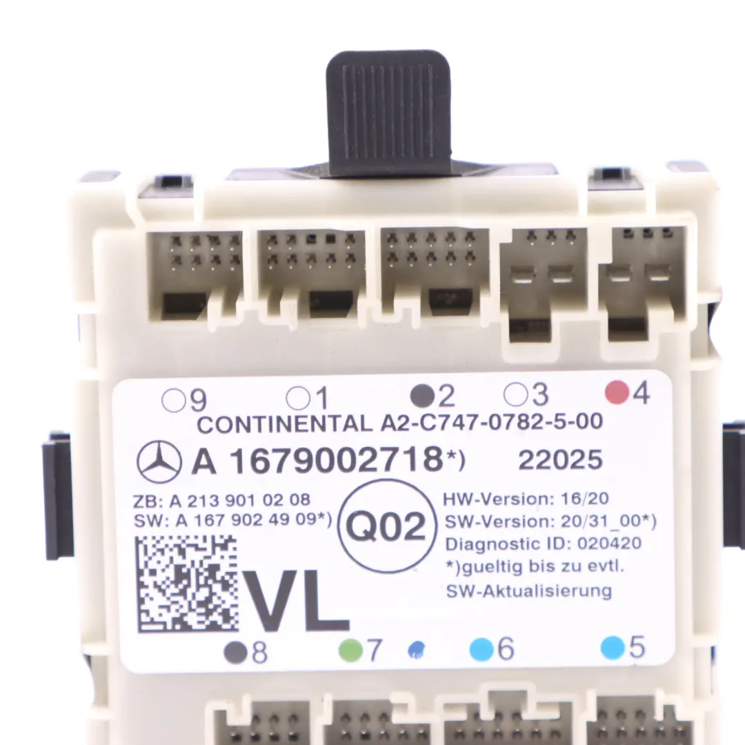 Türmodul Vorne Links Steuergerät ECU für Mercedes W205 W213 mit Teilenummer A1679002718 Mercedes W205 W213 Türmodul Vorne Links Steuergerät ECU - SKU A1679002718 - Teilenummer A1679002718
