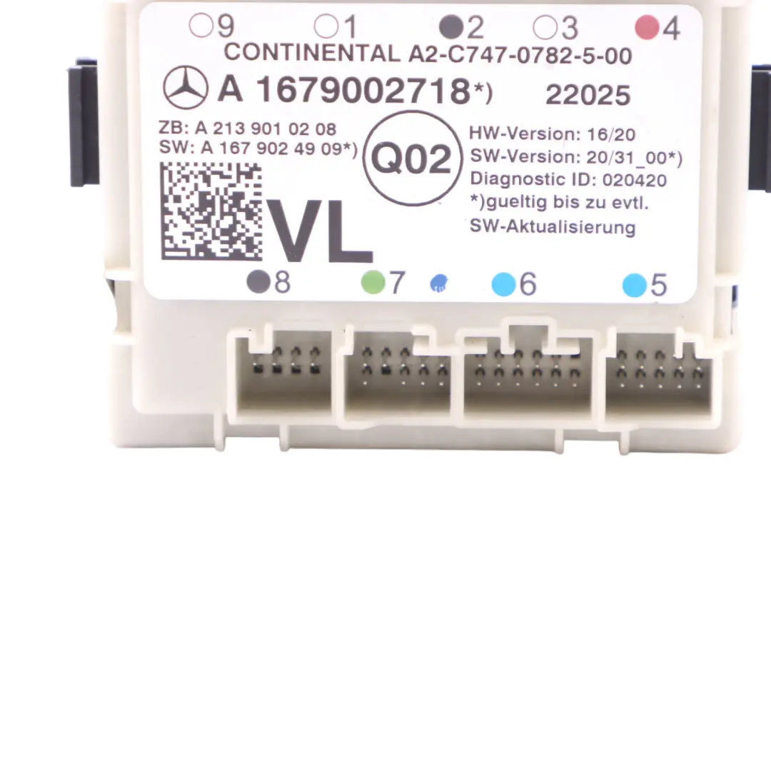 Módulo Puerta Delantera Izquierda Unidad Control para Mercedes W205 W213 con número de pieza A1679002718 Mercedes W205 W213 Módulo Puerta Delantera Izquierda Unidad Control - SKU A1679002718 - Número de pieza A1679002718