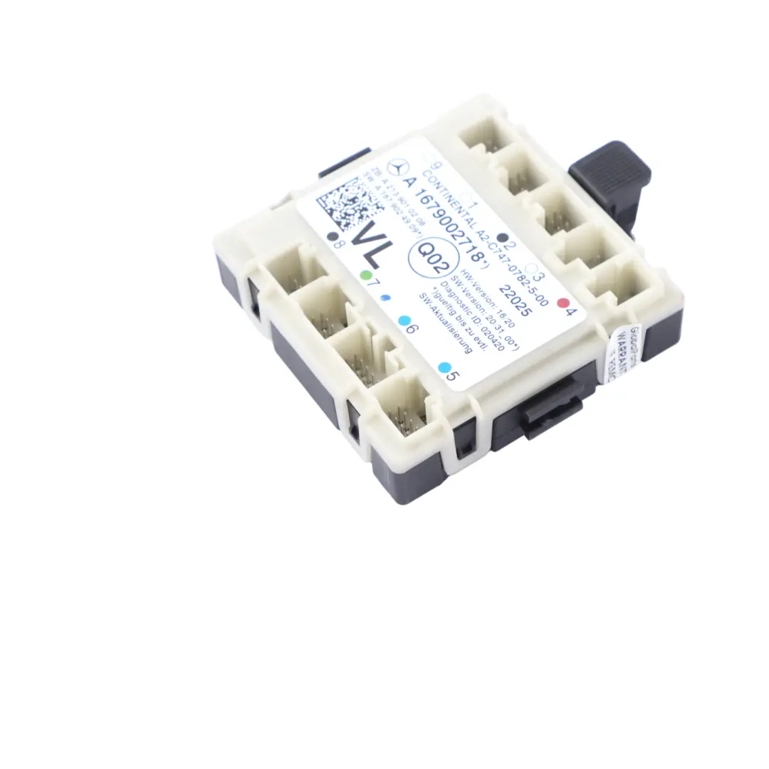 Modulo porta anteriore sinistro Unità controllo per Mercedes W205 W213 con numero di parte A1679002718 Mercedes W205 W213 Modulo porta anteriore sinistro Unità controllo - SKU A1679002718 - Numero di parte A1679002718