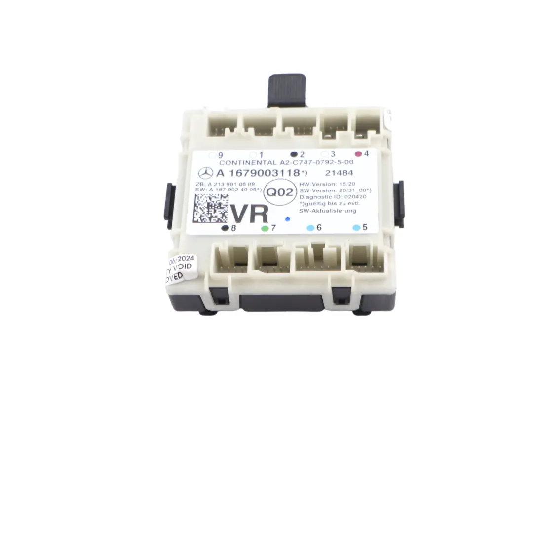 Türmodul Mercedes W205 W213 X253 Vorne Rechts Steuergerät für mit Teilenummer A1679003118 Türmodul Mercedes W205 W213 X253 Vorne Rechts Steuergerät - SKU A1679003118 - Teilenummer A1679003118