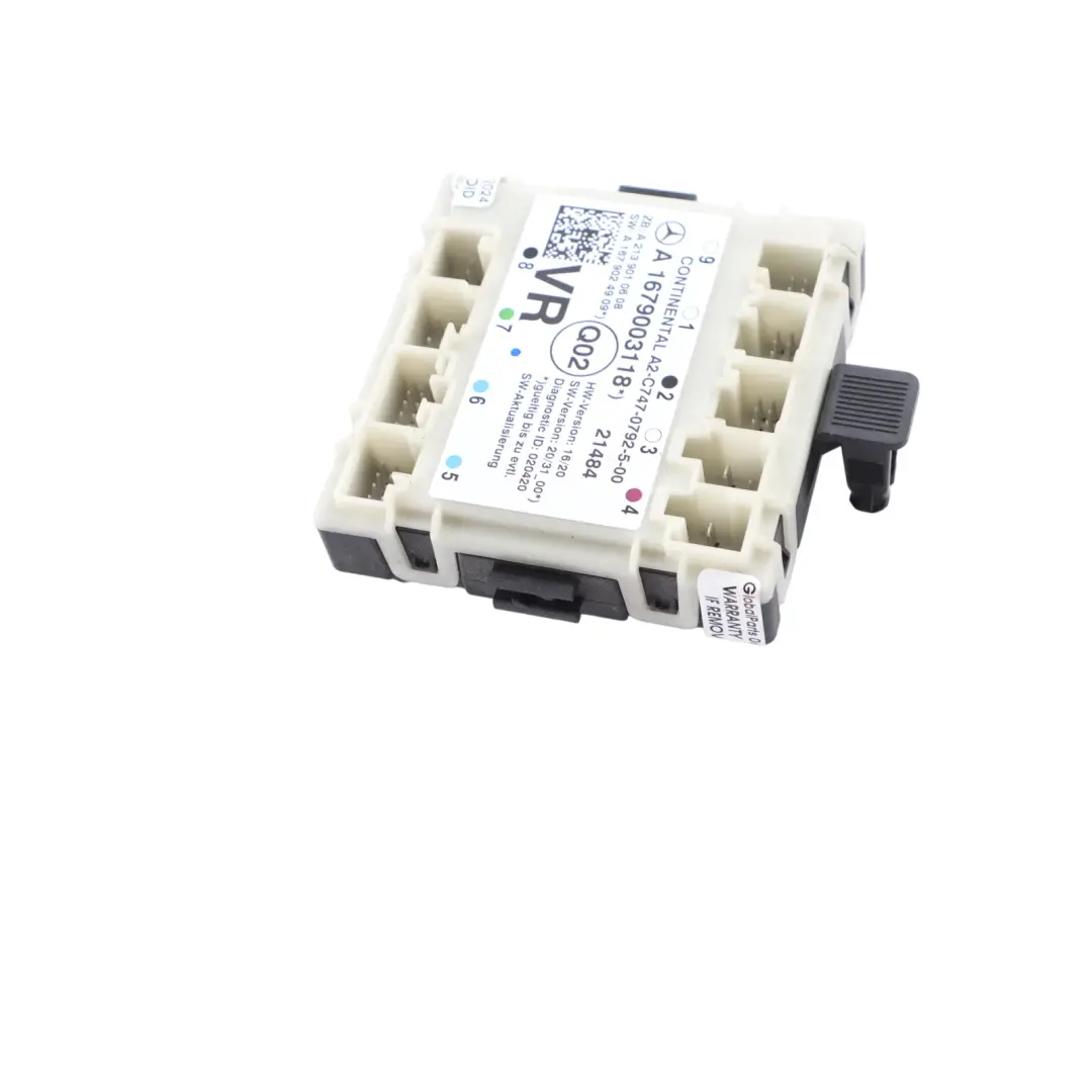 Módulo Mercedes W205 W213 X253 Unidad control delantera derecha para con número de pieza A1679003118 Módulo Mercedes W205 W213 X253 Unidad control delantera derecha - SKU A1679003118 - Número de pieza A1679003118