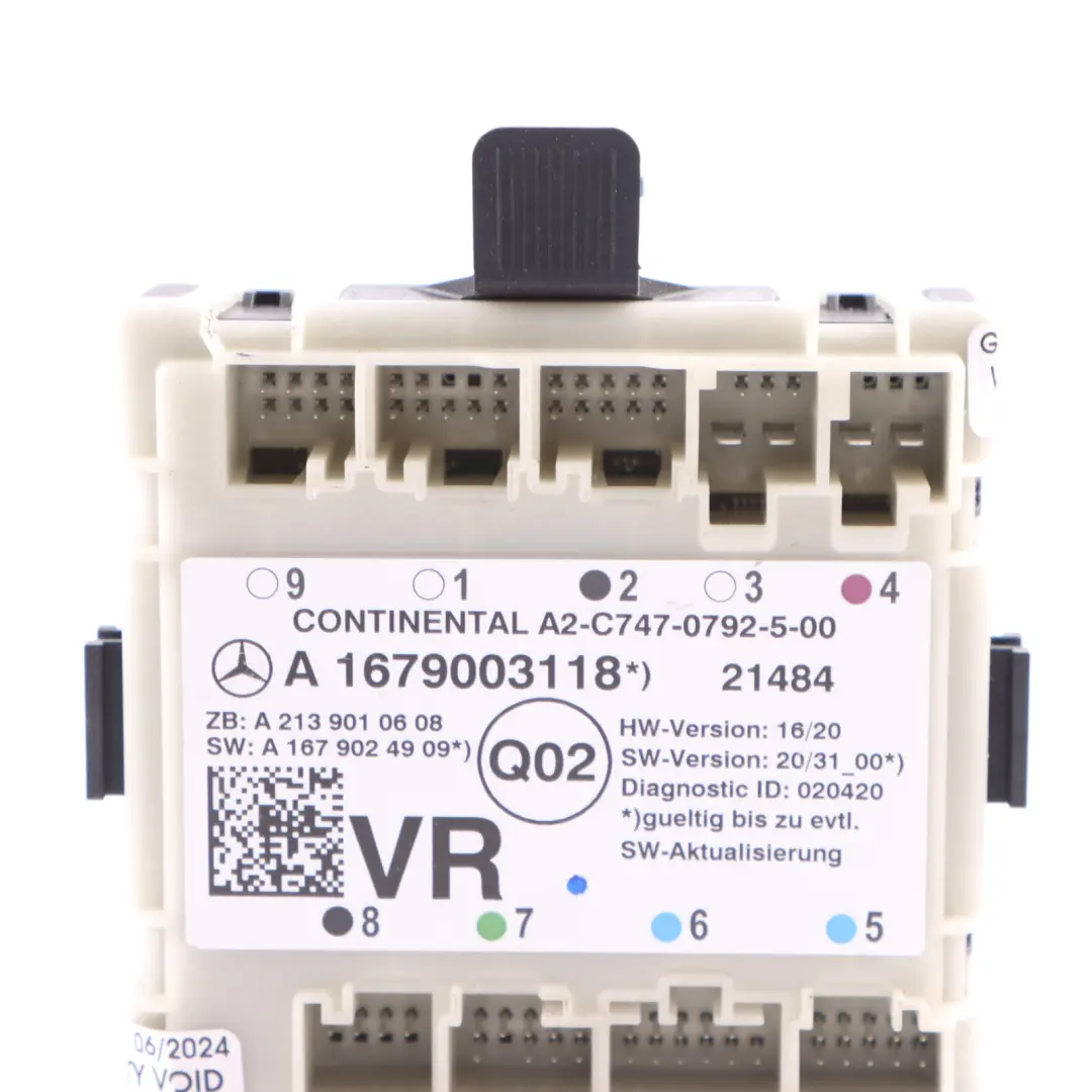  Module porte Mercedes W205 W213 X253 Unité contrôle avant droite - SKU A1679003118 - Numéro de pièce A1679003118