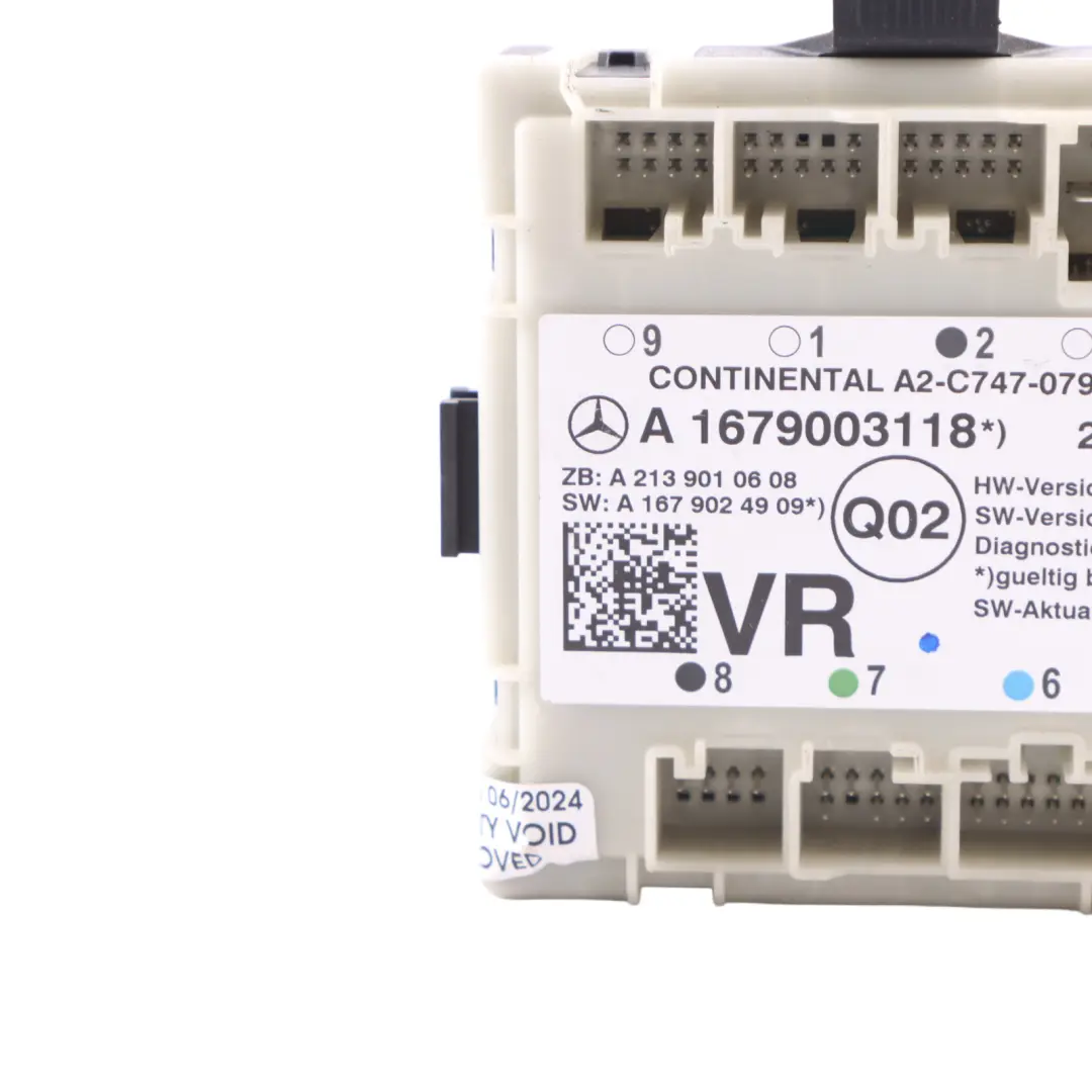 Módulo Mercedes W205 W213 X253 Unidad control delantera derecha para con número de pieza A1679003118 Módulo Mercedes W205 W213 X253 Unidad control delantera derecha - SKU A1679003118 - Número de pieza A1679003118