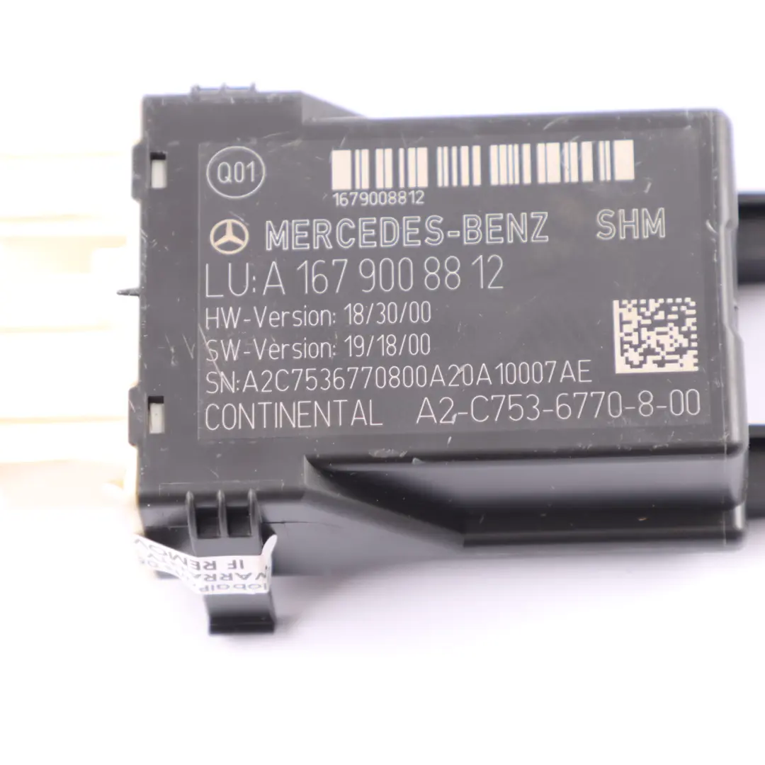  Módulo de asiento Mercedes W167 W177 W247 Unidad de control ECU - SKU A1679008812 - Número de pieza A1679008812