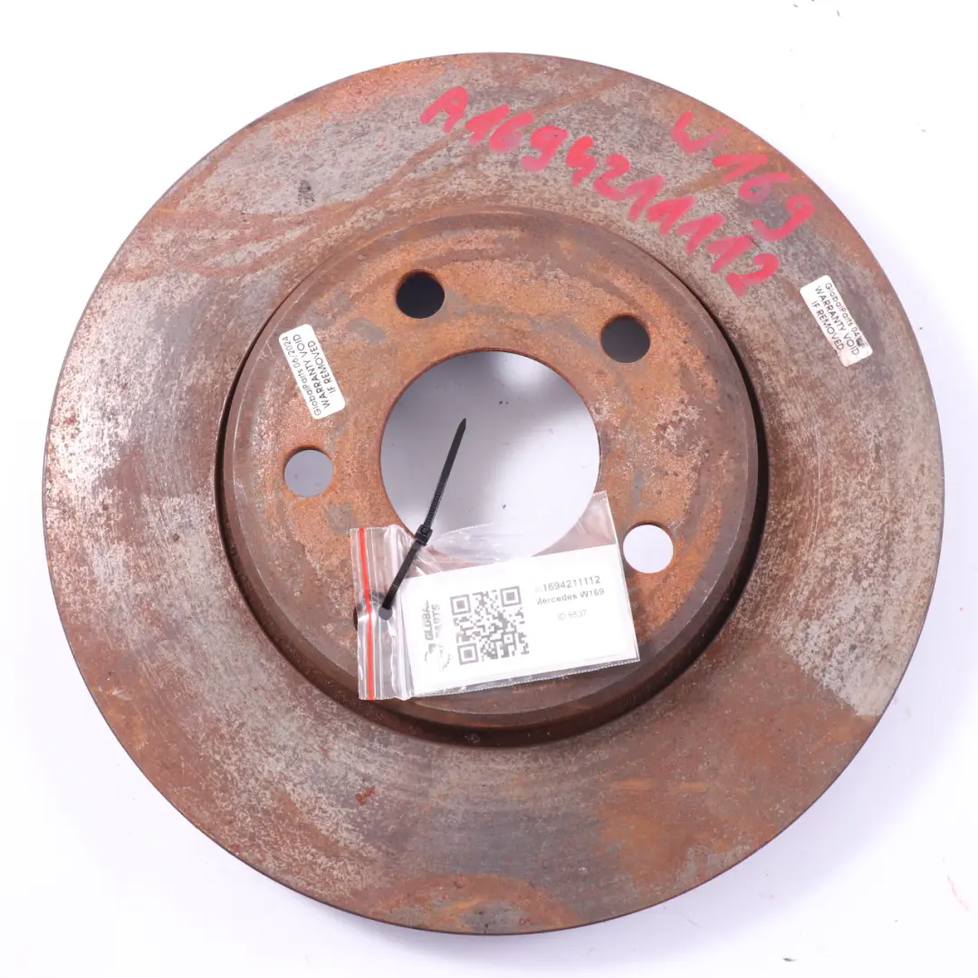 Mercedes W169 W245 Tarcza Hamulcowa Przód Lewa Prawa - SKU A1694211112 - Numer Części A1694211112