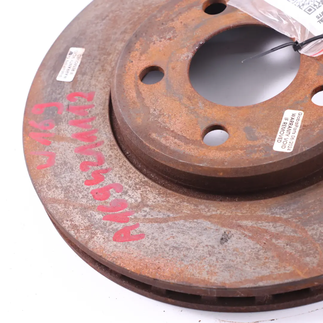  Brake Disc Mercedes W169 W245 Front Left Right N/O/S Brake Rotor - SKU A1694211112 - Part number A1694211112