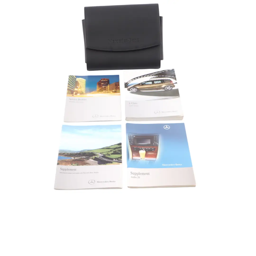 Mercedes W169 Owner's Handbook Service Booklet Slipcase Pouch Case Wallet Set - SKU A1695845283 - Part number A1695845283