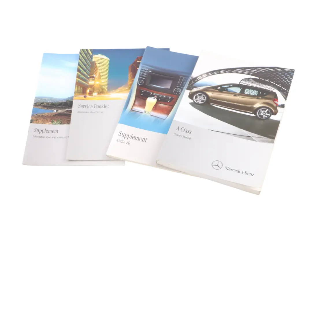 Mercedes W169 Owner's Handbook Service Booklet Slipcase Pouch Case Wallet Set - SKU A1695845283 - Part number A1695845283