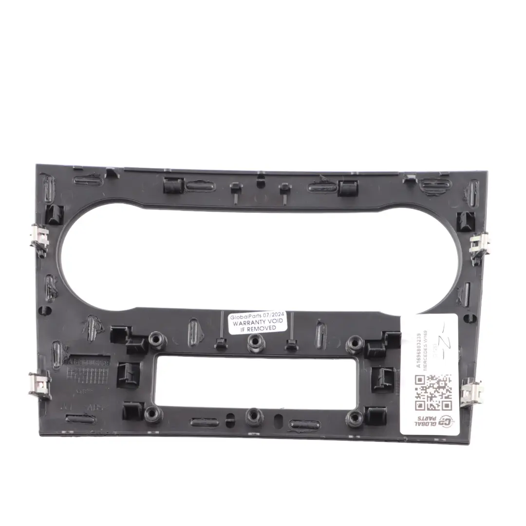 Mercedes W169 Dashboard Cover Switch Trim Frame Panel Black - SKU A1696803239 - Part number A1696803239