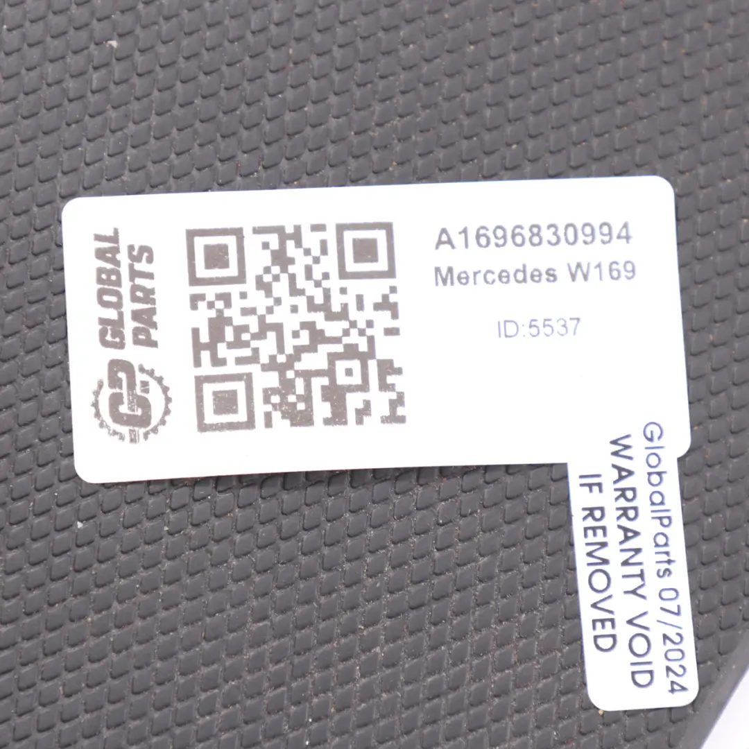 Mercedes W169 Alfombrilla de goma Portavasos Portabebidas Portavasos - SKU A1696830994 - Número de pieza A1696830994