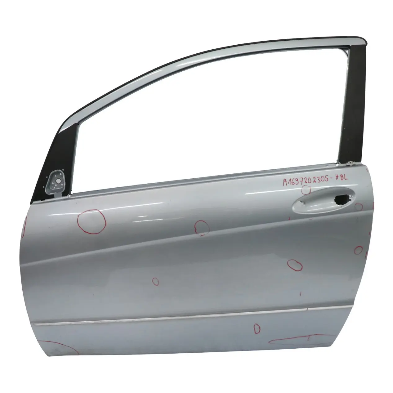 Mercedes W169 Coupe Door Front Left N/S Horizon Blue Metallic - 391