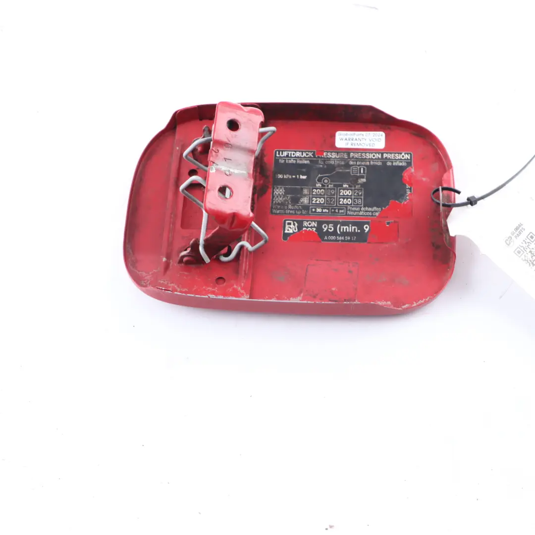 Flap Tank Cap Cover Jupiter Red - 589 to Mercedes W169 Fuel with Part number A1697500106 Mercedes W169 Fuel Flap Tank Cap Cover Jupiter Red - 589 - SKU A1697500106-JUR - Part number A1697500106