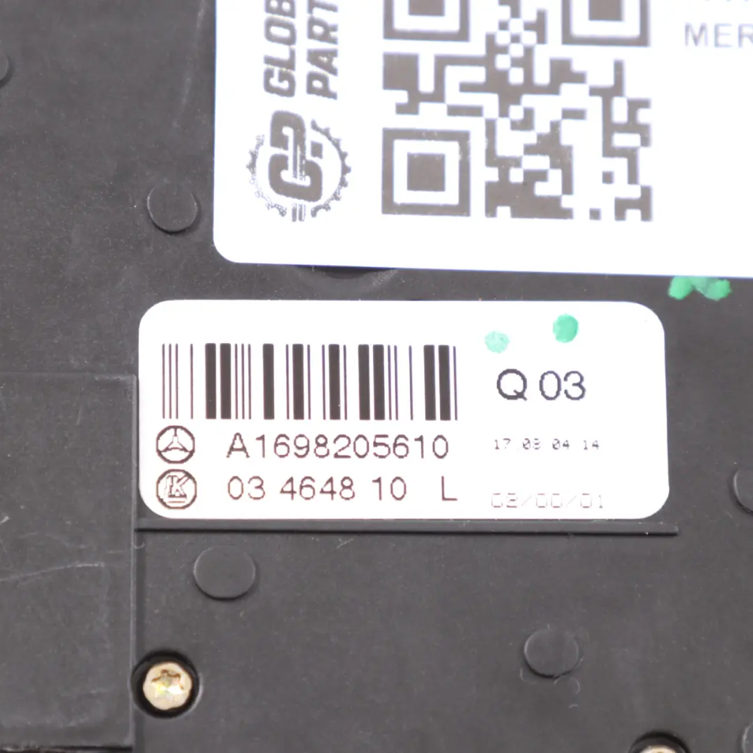 Sitzschalter Mercedes W169 W245 Vordersitz Links Verstellschalter für mit Teilenummer A1698205610 Sitzschalter Mercedes W169 W245 Vordersitz Links Verstellschalter - SKU A1698205610 - Teilenummer A1698205610