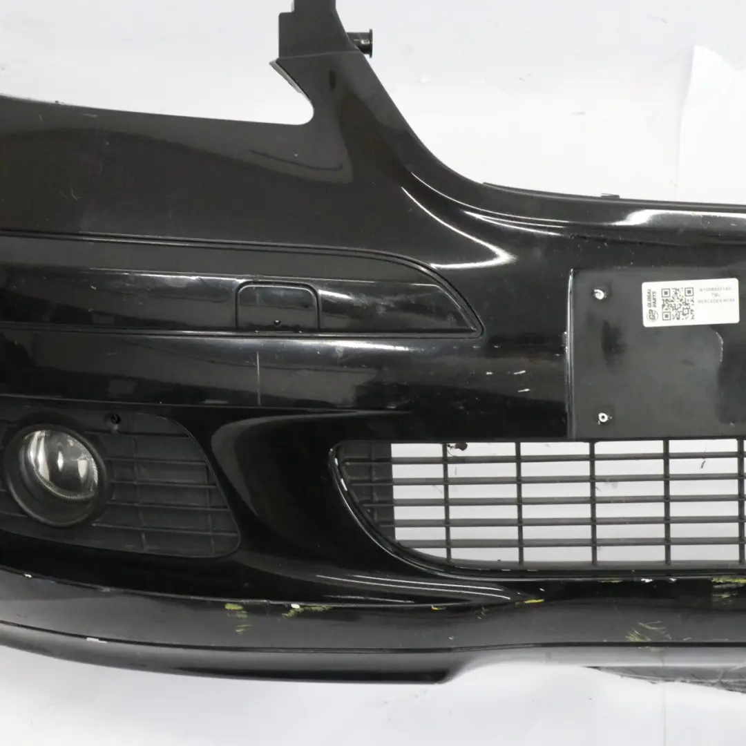 Front Bumper Parktronic Trim Panel Tropical Black Metallic - 160 to Mercedes W169 with Part number A1698800140 Mercedes W169 Front Bumper Parktronic Trim Panel Tropical Black Metallic - 160 - SKU A1698800140-TBL - Part number A1698800140