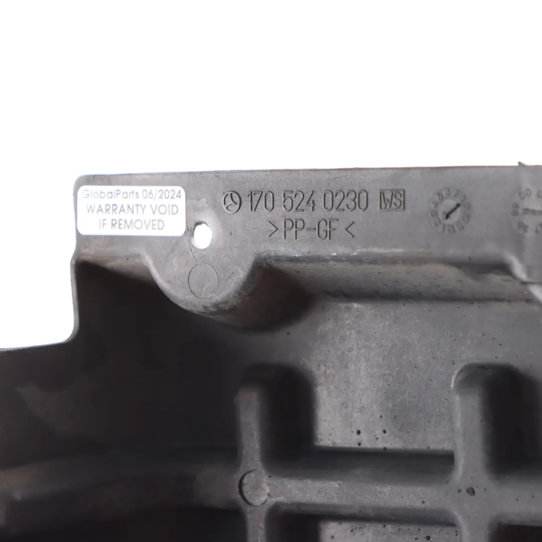 Bay Lid Cover Drain Baffle Trim Panel Left N/S to Mercedes R170 Engine with Part number A1705240230 Mercedes R170 Engine Bay Lid Cover Drain Baffle Trim Panel Left N/S - SKU A1705240230 - Part number A1705240230