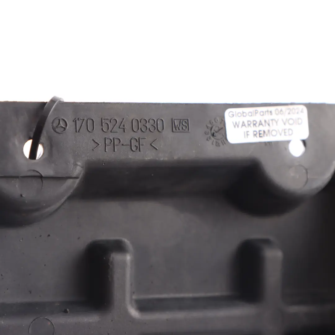 Bay Lid Cover Drain Baffle Trim Panel Right O/S to Mercedes R170 Engine with Part number A1705240330 Mercedes R170 Engine Bay Lid Cover Drain Baffle Trim Panel Right O/S - SKU A1705240330 - Part number A1705240330