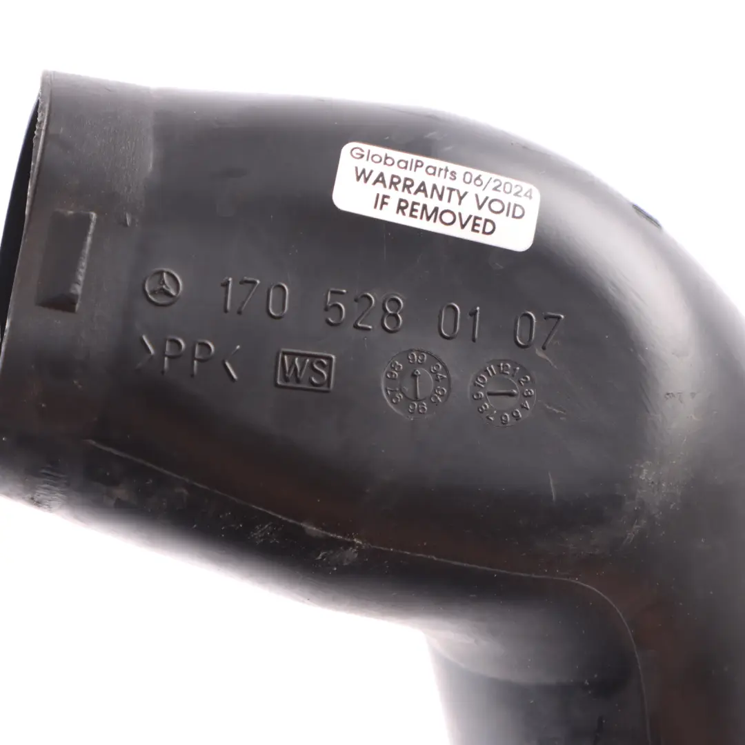 M111 Air Duct Intake Charge Hose Pipe Line to Mercedes R170 with Part number A1705280107 Mercedes R170 M111 Air Duct Intake Charge Hose Pipe Line - SKU A1705280107 - Part number A1705280107