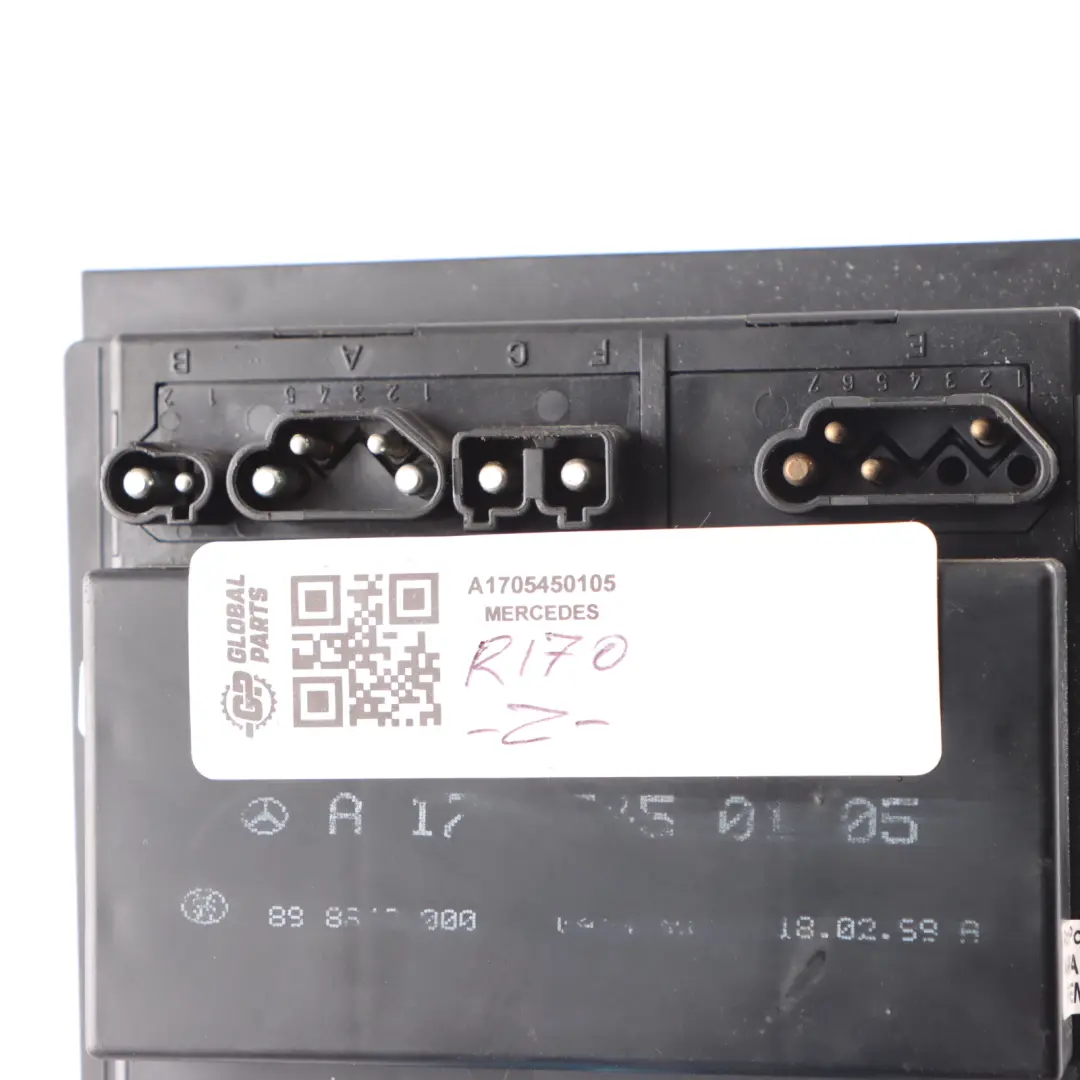 Control Module Unit to Mercedes R170 Engine Pulse Relay with Part number A1705450105 Mercedes R170 Engine Pulse Relay Control Module Unit - SKU A1705450105 - Part number A1705450105