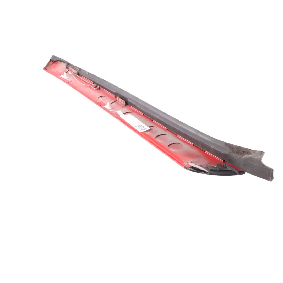 Outside Pillar A Trim Left N/S Moulding Magma Red - 586 to Mercedes SLK R170 with Part number A1706900187 Mercedes SLK R170 Outside Pillar A Trim Left N/S Moulding Magma Red - 586 - SKU A1706900187-MAG - Part number A1706900187