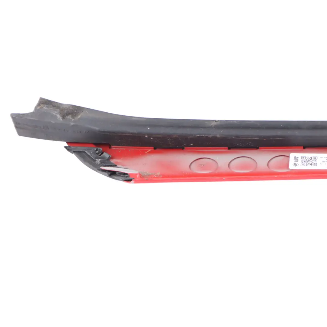 Outside Pillar A Trim Right O/S Moulding Magma Red - 586 to Mercedes SLK R170 with Part number A1706900287 Mercedes SLK R170 Outside Pillar A Trim Right O/S Moulding Magma Red - 586 - SKU A1706900287-MAG - Part number A1706900287
