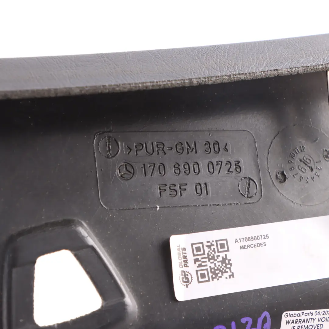 Roof Front Trim Headliner Panel Black to Mercedes SLK R170 Convertible with Part number A1706900725 Mercedes SLK R170 Convertible Roof Front Trim Headliner Panel Black - SKU A1706900725 - Part number A1706900725