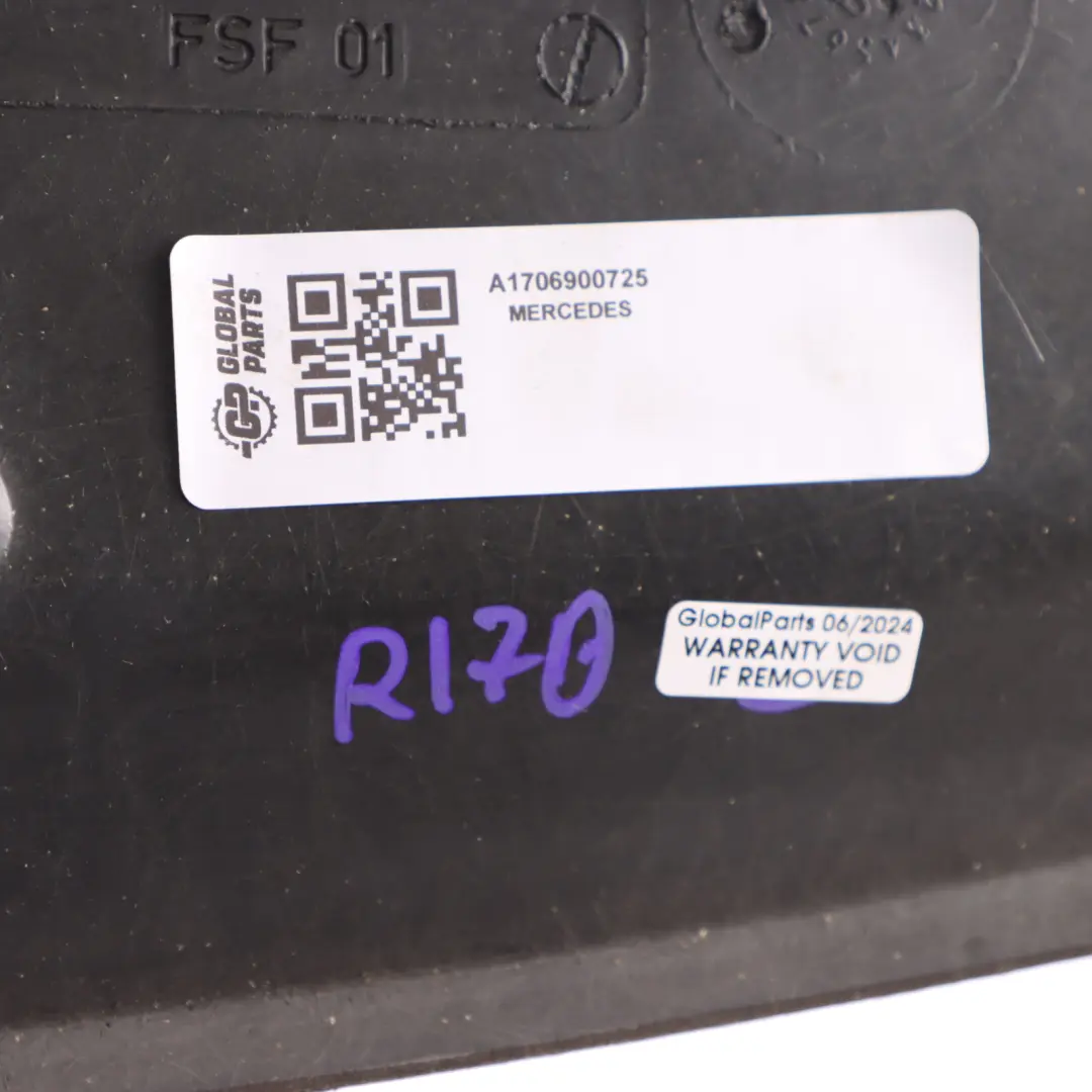 Roof Front Trim Headliner Panel Black to Mercedes SLK R170 Convertible with Part number A1706900725 Mercedes SLK R170 Convertible Roof Front Trim Headliner Panel Black - SKU A1706900725 - Part number A1706900725