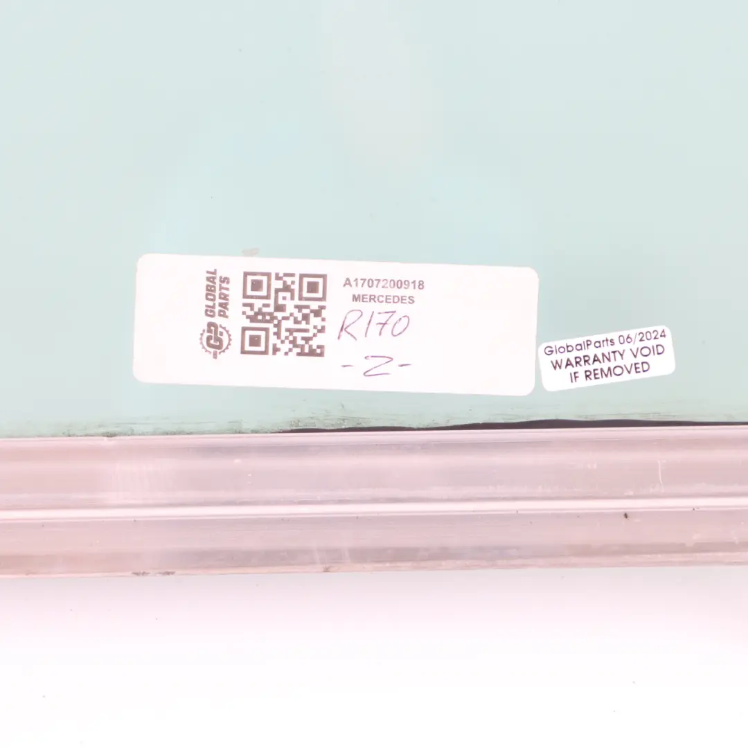 Window Glass Door Front Left N/S Glazing AS2 to Mercedes R170 with Part number A1707200918 Mercedes R170 Window Glass Door Front Left N/S Glazing AS2 - SKU A1707200918 - Part number A1707200918