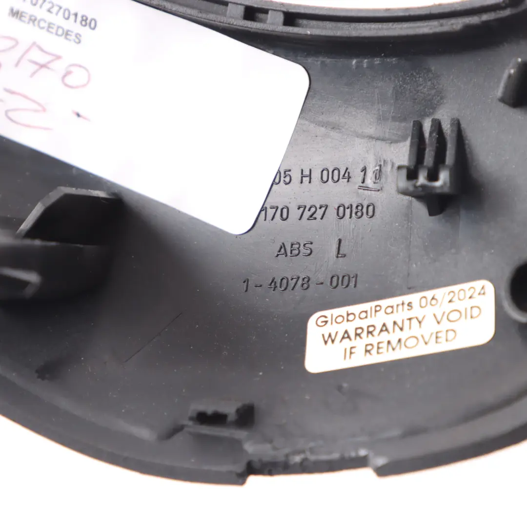 Grab Handle Cover Interior Front Left N/S Door Trim Black to Mercedes SLK R170 with Part number A1707270180 Mercedes SLK R170 Grab Handle Cover Interior Front Left N/S Door Trim Black - SKU A1707270180 - Part number A1707270180