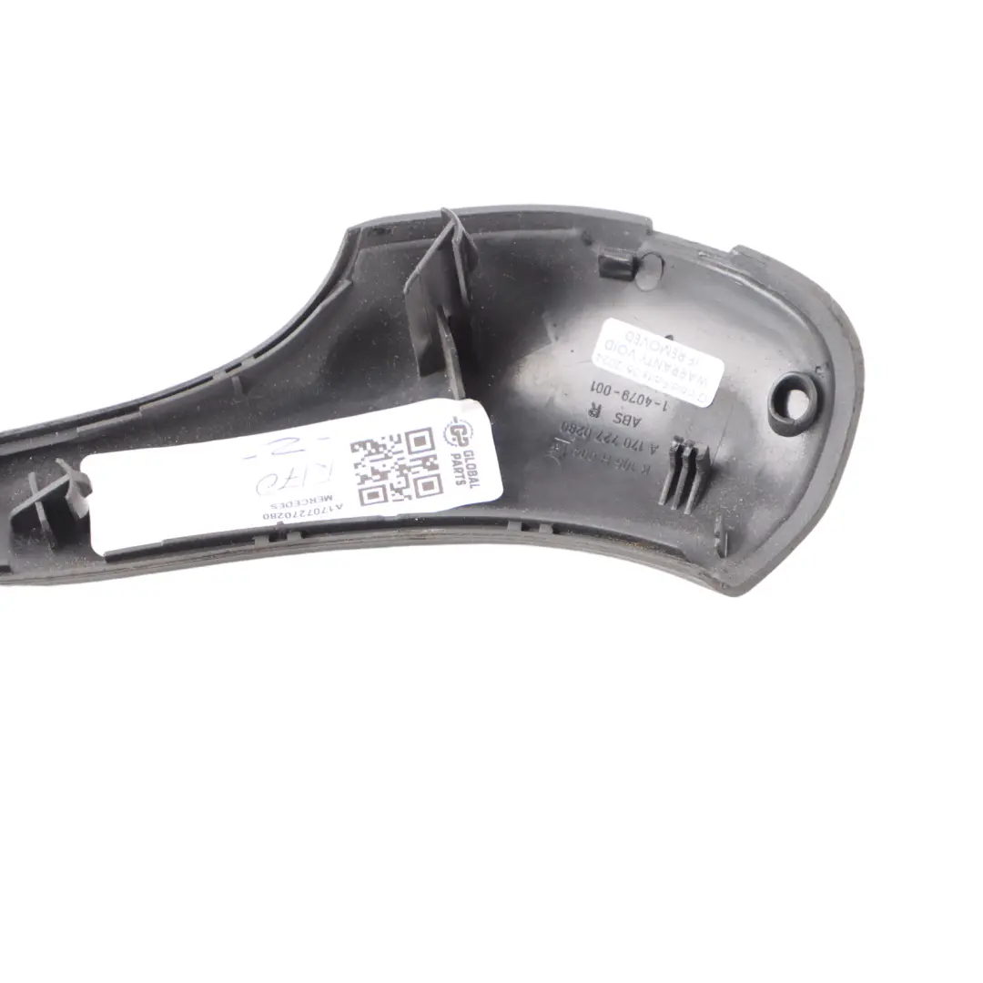 Door Grab Handle Top Right O/S to Mercedes R170 with Part number A1707270280 Mercedes R170 Door Grab Handle Top Right O/S - SKU A1707270280 - Part number A1707270280