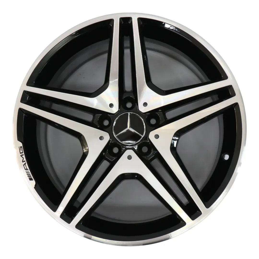  Llanta aleación plateada trasera Mercedes R171 C209 AMG 18" 8,5J - SKU A1714014802 - Número de pieza A1714014802