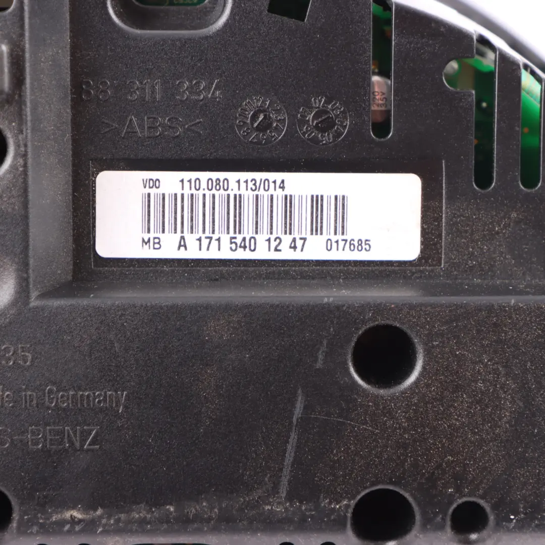 Instrument Cluster Speedo Clocks Automatic to Mercedes SLK R171 Petrol with Part number A1715401247 Mercedes SLK R171 Petrol Instrument Cluster Speedo Clocks Automatic - SKU rhd-A1715401247-1 - Part number A1715401247