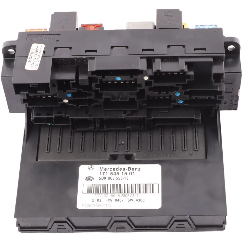 Front Fuse Box SAM Relay Control Unit Module to Mercedes SLK R171 with Part number A1715451501 Mercedes SLK R171 Front Fuse Box SAM Relay Control Unit Module - SKU A1715451501-1 - Part number A1715451501