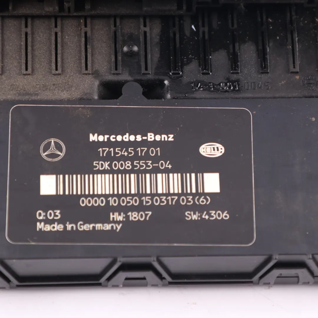 Boîte fusibles Mercedes SLK R171 Roadster SAM relais Module contrôle pour à propos du numéro de pièce A1715451701 Boîte fusibles Mercedes SLK R171 Roadster SAM relais Module contrôle - SKU A1715451701-1 - Numéro de pièce A1715451701