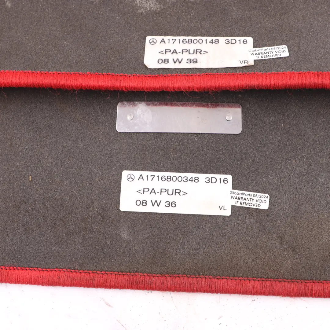 Carpet Floor Mats Front Set to Mercedes R171 with Part number A1716800348 Mercedes R171 Carpet Floor Mats Front Set - SKU RHD-A1716800348 - Part number A1716800348