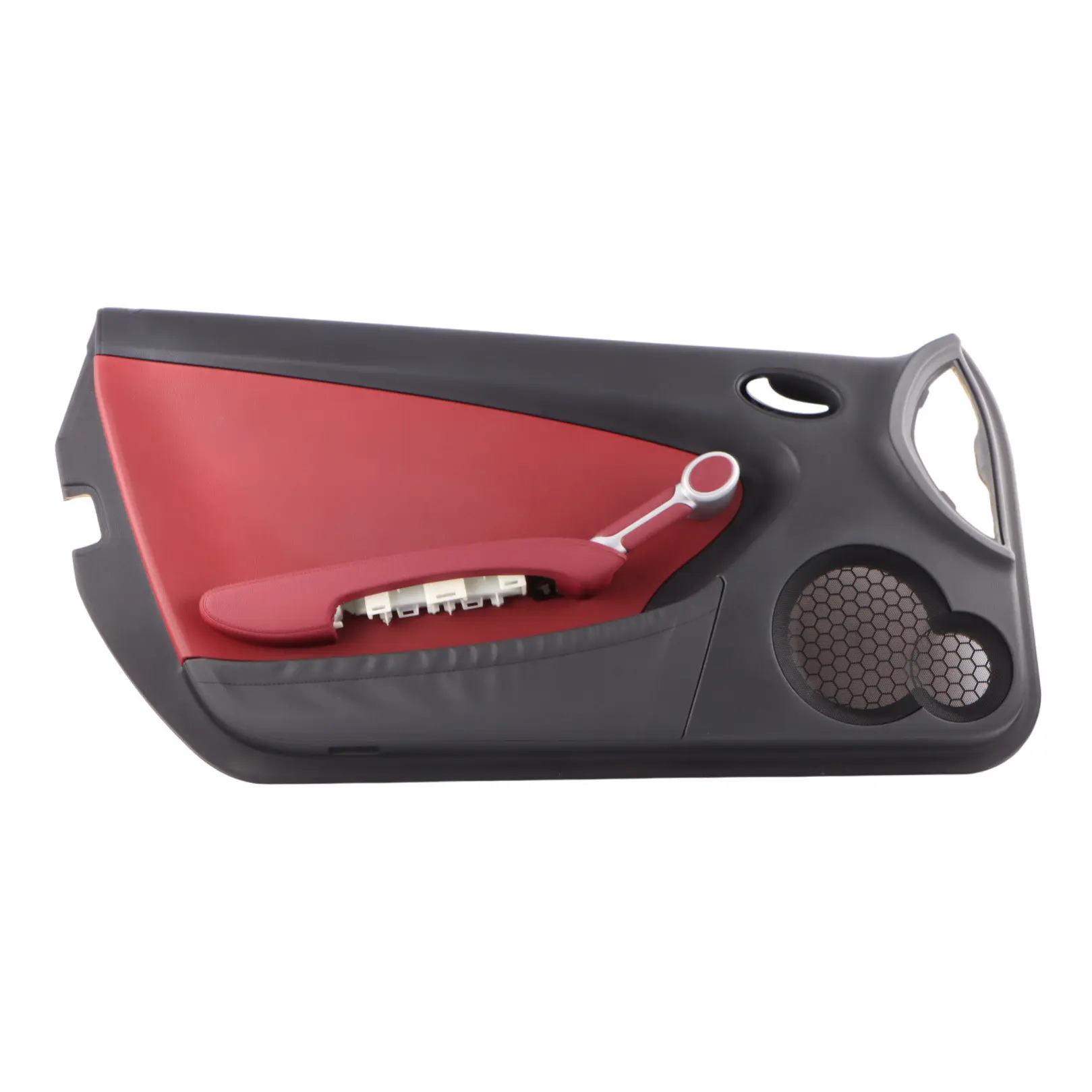 Door Card Panel Mercedes SLK R171 Roadster Front Left N/S Leather Highlight Red