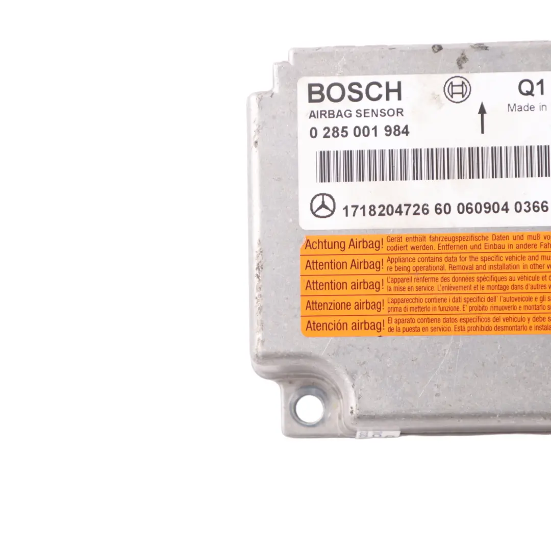 Mercedes R171 SRS Air Module Control Unit ECU - SKU A1718204726 - Part number A1718204726