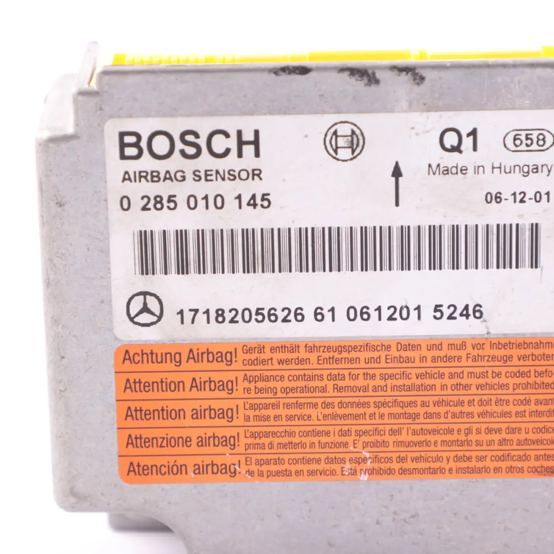 Airbag Module Air Bag SRS Control Unit ECU to Mercedes SLK R171 with Part number A1718205626 Mercedes SLK R171 Airbag Module Air Bag SRS Control Unit ECU - SKU A1718205626 - Part number A1718205626