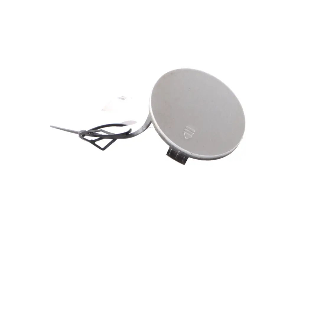 Bumper Towing Eye Cover Iridium Silver Metallic - 775 to Mercedes SLK R171 Rear with Part number A1718850023 Mercedes SLK R171 Rear Bumper Towing Eye Cover Iridium Silver Metallic - 775 - SKU A1718850023-IRS - Part number A1718850023