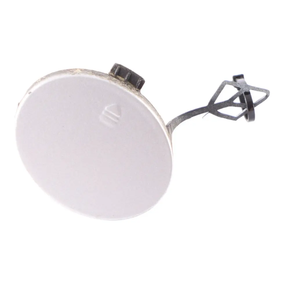 Bumper Towing Eye Cover Iridium Silver Metallic - 775 to Mercedes SLK R171 Rear with Part number A1718850023 Mercedes SLK R171 Rear Bumper Towing Eye Cover Iridium Silver Metallic - 775 - SKU A1718850023-IRS1 - Part number A1718850023