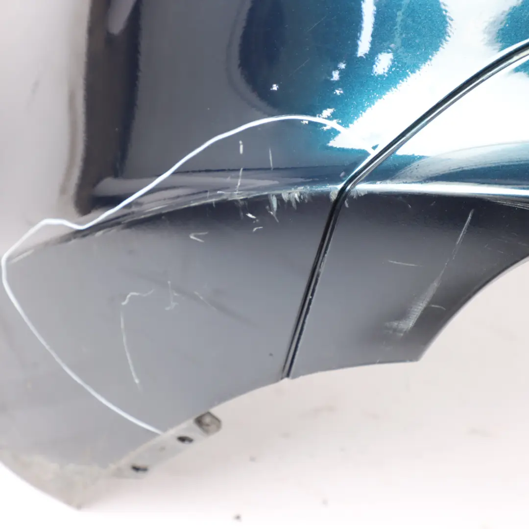 Bumper Trim Panel Covering Benitoite Blue Metallic - 950 to Mercedes SLK R171 Rear with Part number A1718850125 Mercedes SLK R171 Rear Bumper Trim Panel Covering Benitoite Blue Metallic - 950 - SKU A1718850125-BEB - Part number A1718850125