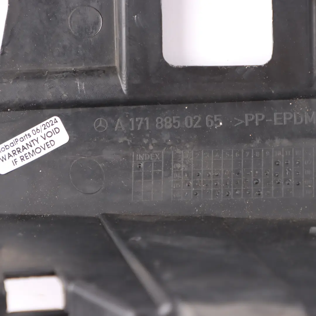 Stoßstangen Halterung Montage Abdeckung Vorne Rechts für Mercedes R171 mit Teilenummer A1718850265 Mercedes R171 Stoßstangen Halterung Montage Abdeckung Vorne Rechts - SKU A1718850265-1 - Teilenummer A1718850265