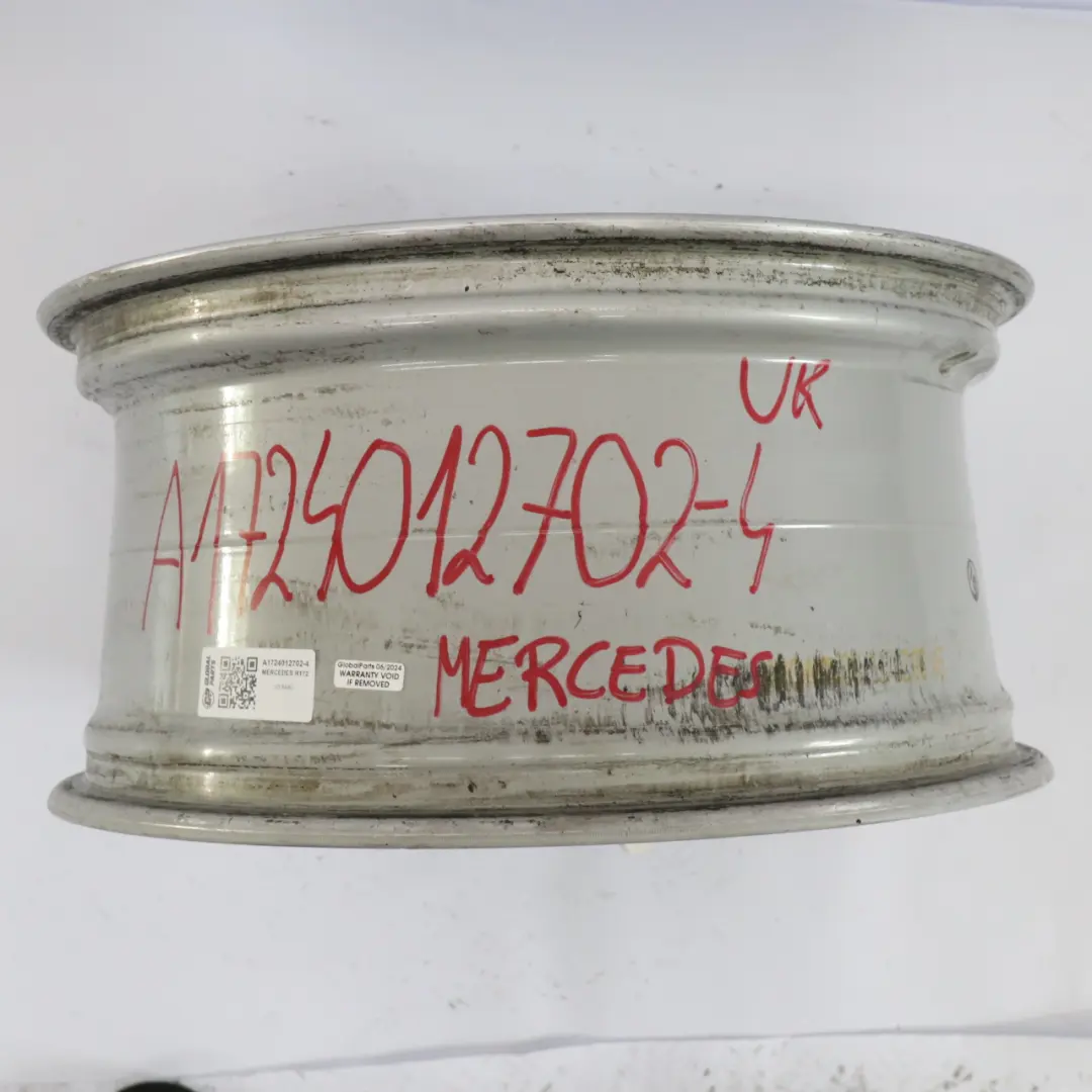 Alloy Wheel Rim 18" ET:36 8,5J 5 Spoke to Mercedes R172 Rear Silver with Part number A1724012702 Mercedes R172 Rear Silver Alloy Wheel Rim 18" ET:36 8,5J 5 Spoke - SKU A1724012702-4 - Part number A1724012702