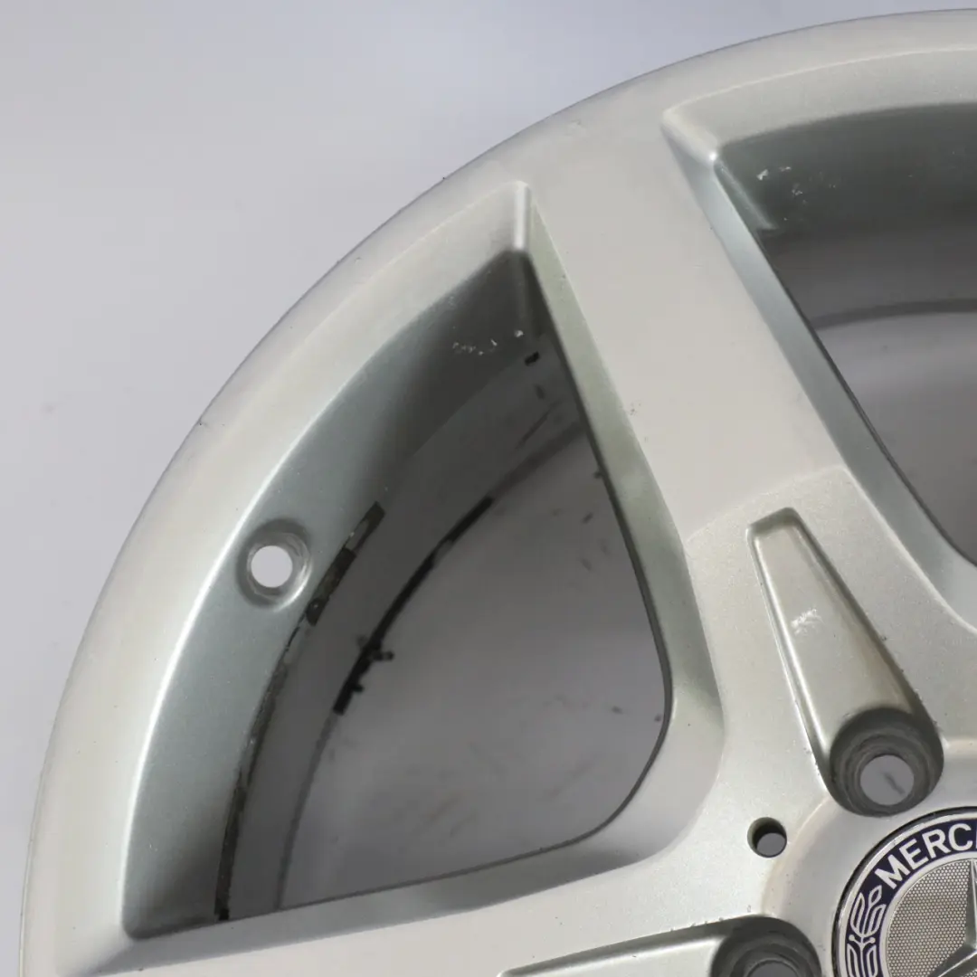 Alloy Wheel Rim 18" ET:36 8,5J 5 Spoke to Mercedes R172 Rear Silver with Part number A1724012702 Mercedes R172 Rear Silver Alloy Wheel Rim 18" ET:36 8,5J 5 Spoke - SKU A1724012702-4 - Part number A1724012702