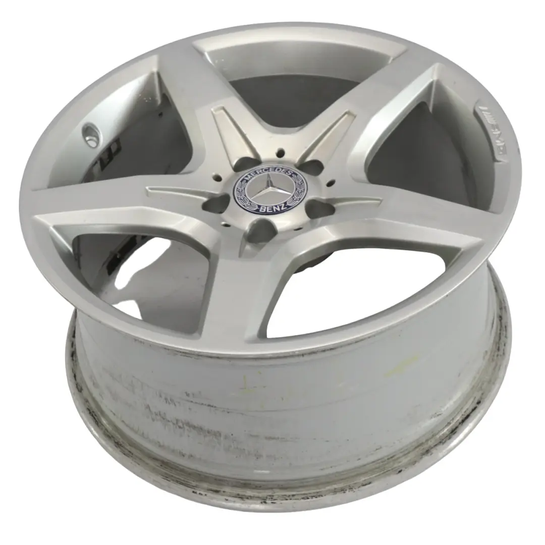 Alloy Wheel Rim 18" ET:36 8,5J 5 Spoke to Mercedes R172 Rear Silver with Part number A1724012702 Mercedes R172 Rear Silver Alloy Wheel Rim 18" ET:36 8,5J 5 Spoke - SKU A1724012702-4 - Part number A1724012702