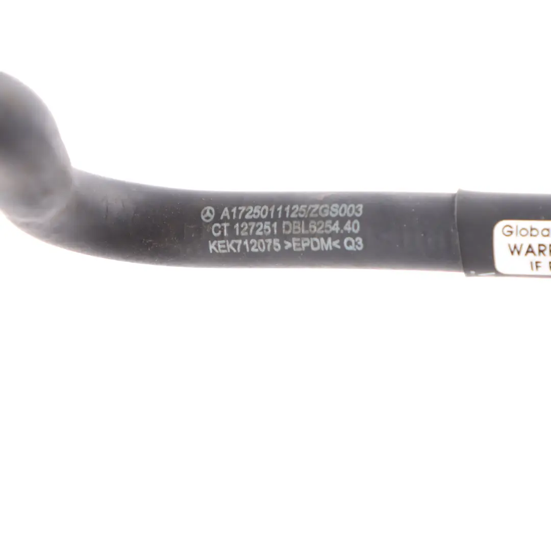 Breather Hose Mercedes SLK R172 Petrol 271 Expansion Tank Bleed Line to with Part number A1725011125 Breather Hose Mercedes SLK R172 Petrol 271 Expansion Tank Bleed Line - SKU A1725011125 - Part number A1725011125
