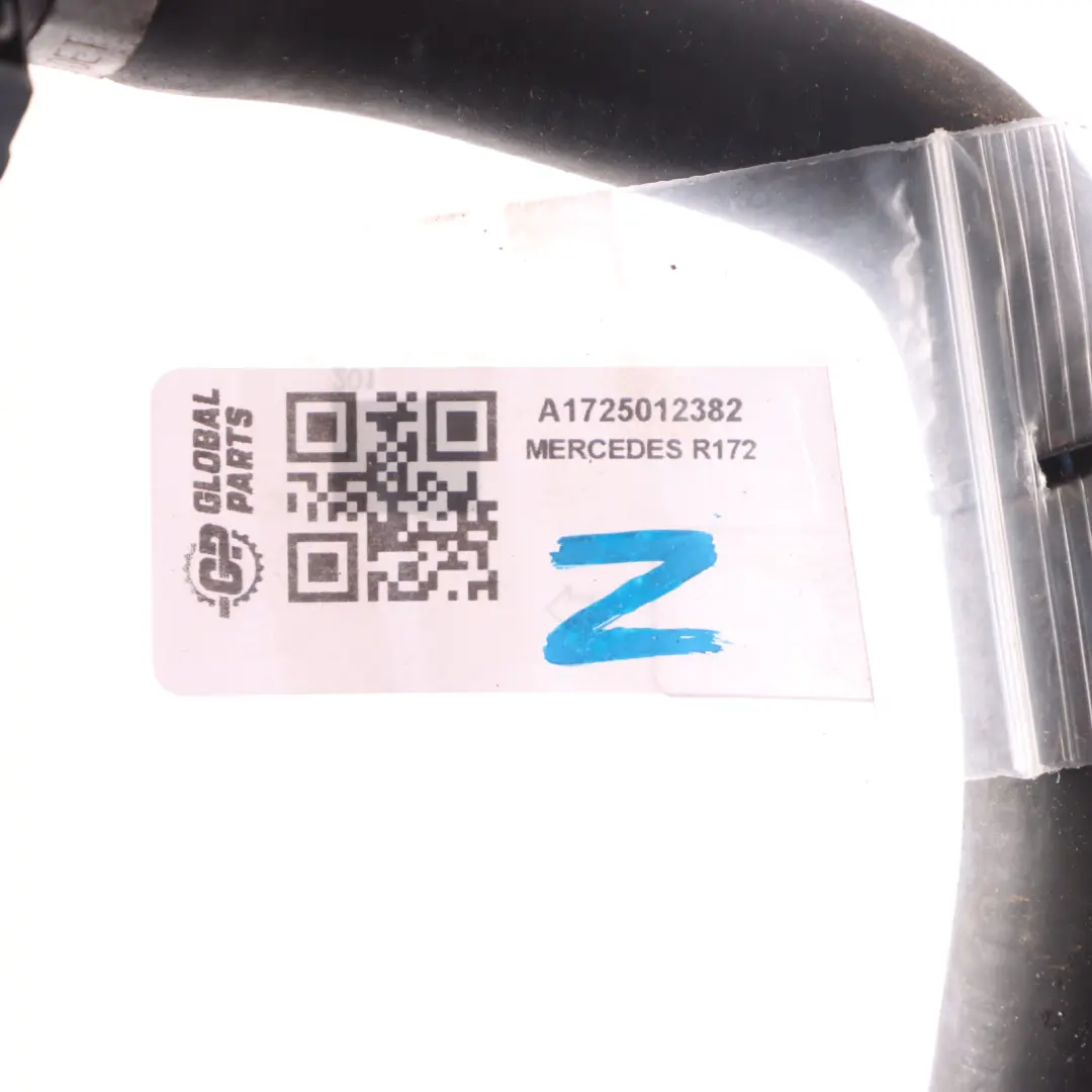 Coolant Hose Mercedes SLK R172 Petrol M271 M276 Oil Cooler Return Water Line to with Part number A1725012382 Coolant Hose Mercedes SLK R172 Petrol M271 M276 Oil Cooler Return Water Line - SKU A1725012382 - Part number A1725012382